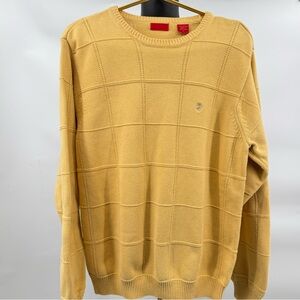 Izod Men's Crewneck Sweater in yellow